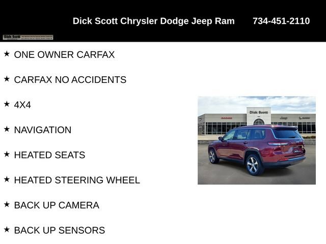 Used 2021 Jeep Grand Cherokee L Limited w/ Trailer Tow Package image 9