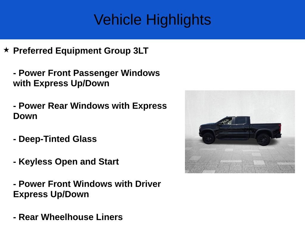 New 2026 Chevrolet Silverado 1500 ZR2 w/ Dark Appearance Package AWD/4WD image 3