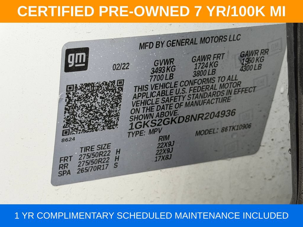 Used 2022 GMC Yukon XL SLT w/ SLT Premium Package AWD/4WD image 37