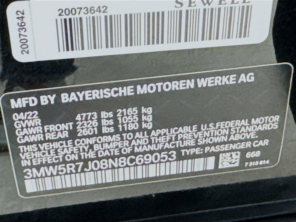 Used 2022 BMW 330i xDrive Sedan w/ Premium Package 2 AWD/4WD image 44