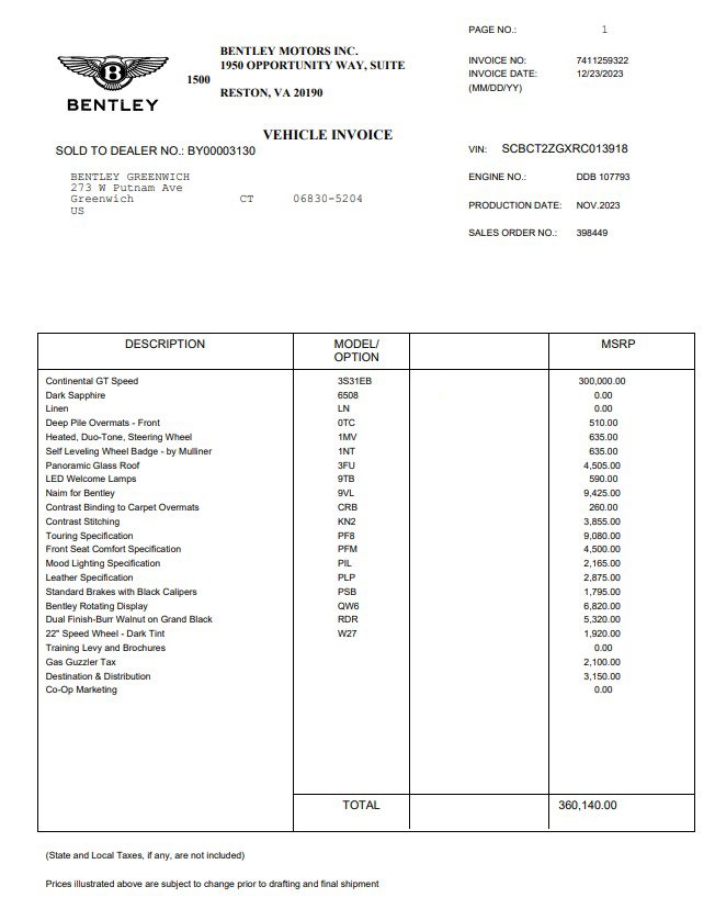 Used 2024 Bentley Continental GT Speed image 30