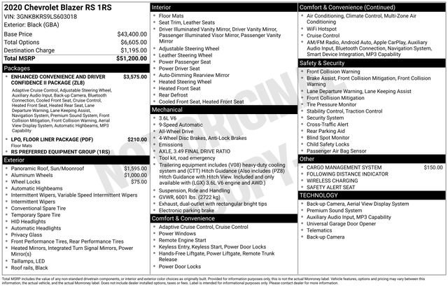 Used 2020 Chevrolet Blazer RS image 5