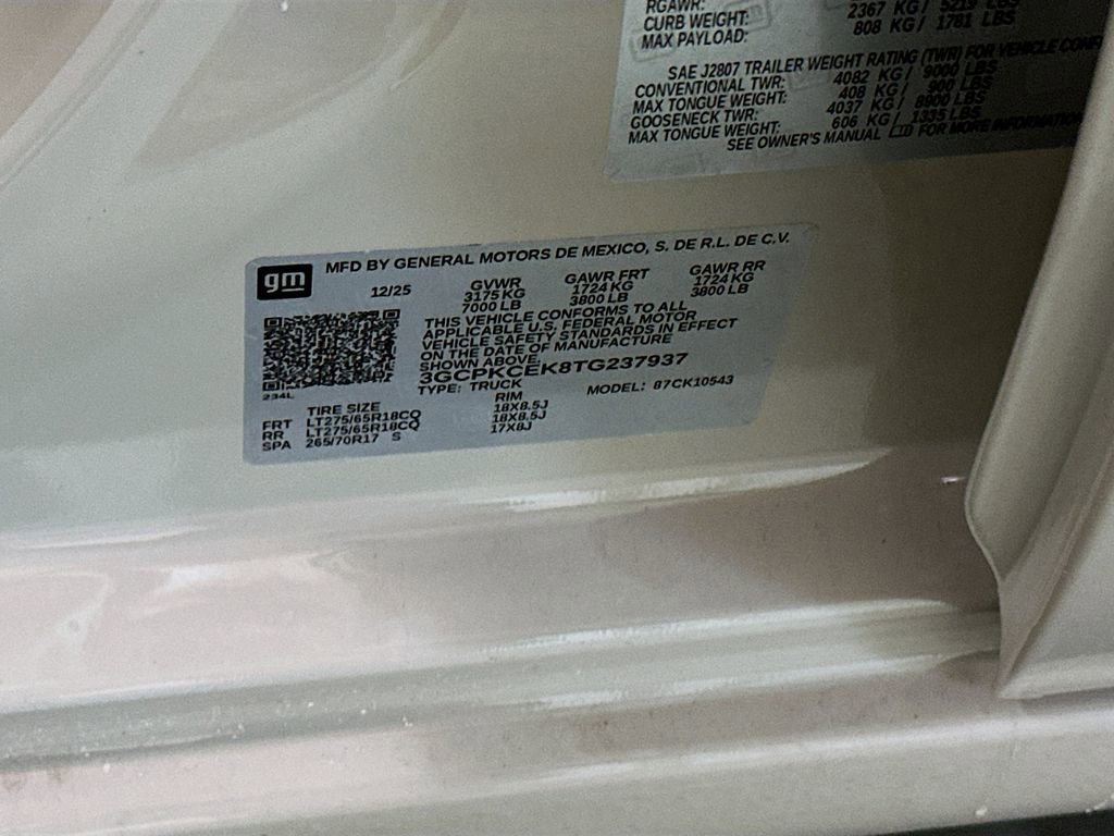 New 2026 Chevrolet Silverado 1500 Custom Trail Boss w/ Dark Appearance Package image 32