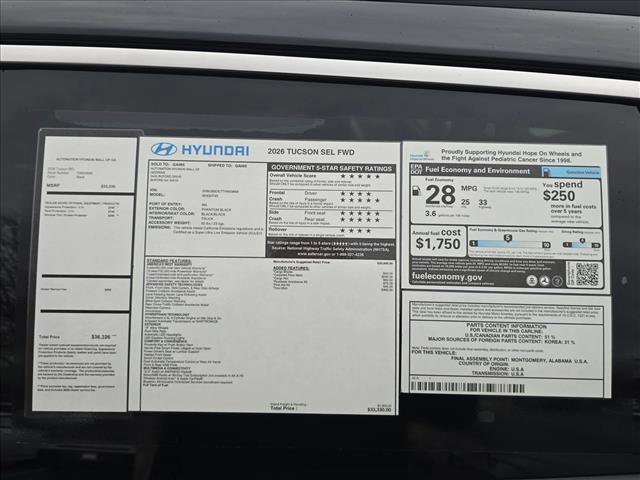 New 2026 Hyundai Tucson SEL image 23