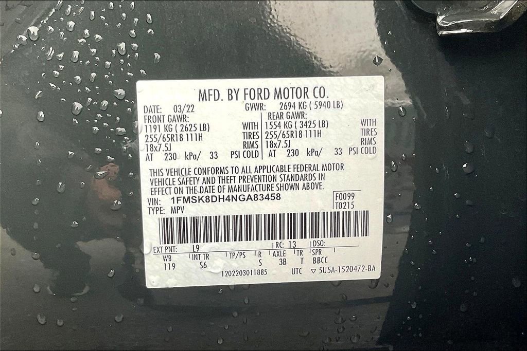 Used 2022 Ford Explorer XLT w/ Equipment Group 202A image 31