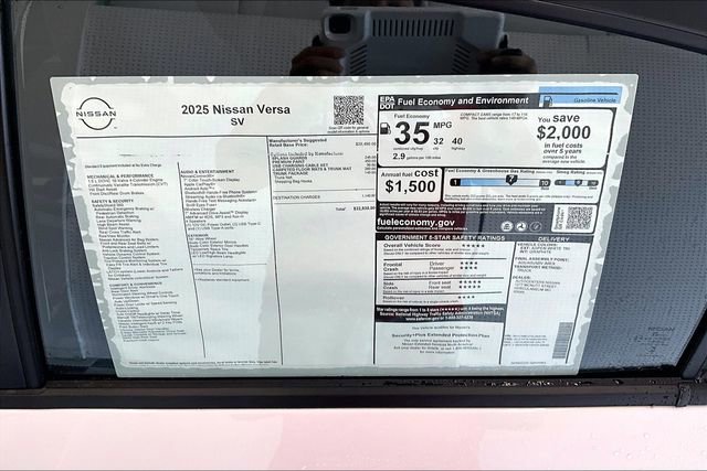 New 2025 Nissan Versa SV w/ Trunk Package FWD image 39