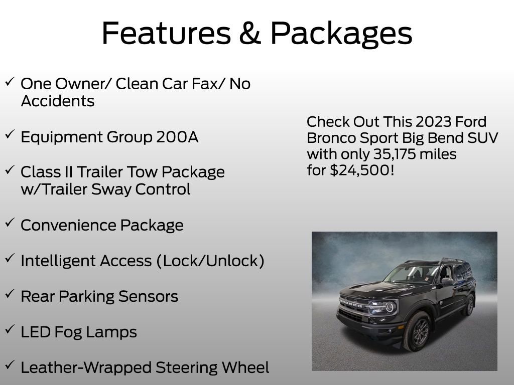 Certified 2023 Ford Bronco Sport Big Bend w/ Convenience Package image 4
