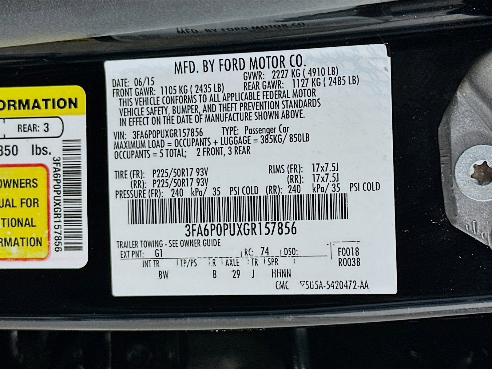 Used 2016 Ford Fusion Energi SE FWD image 33