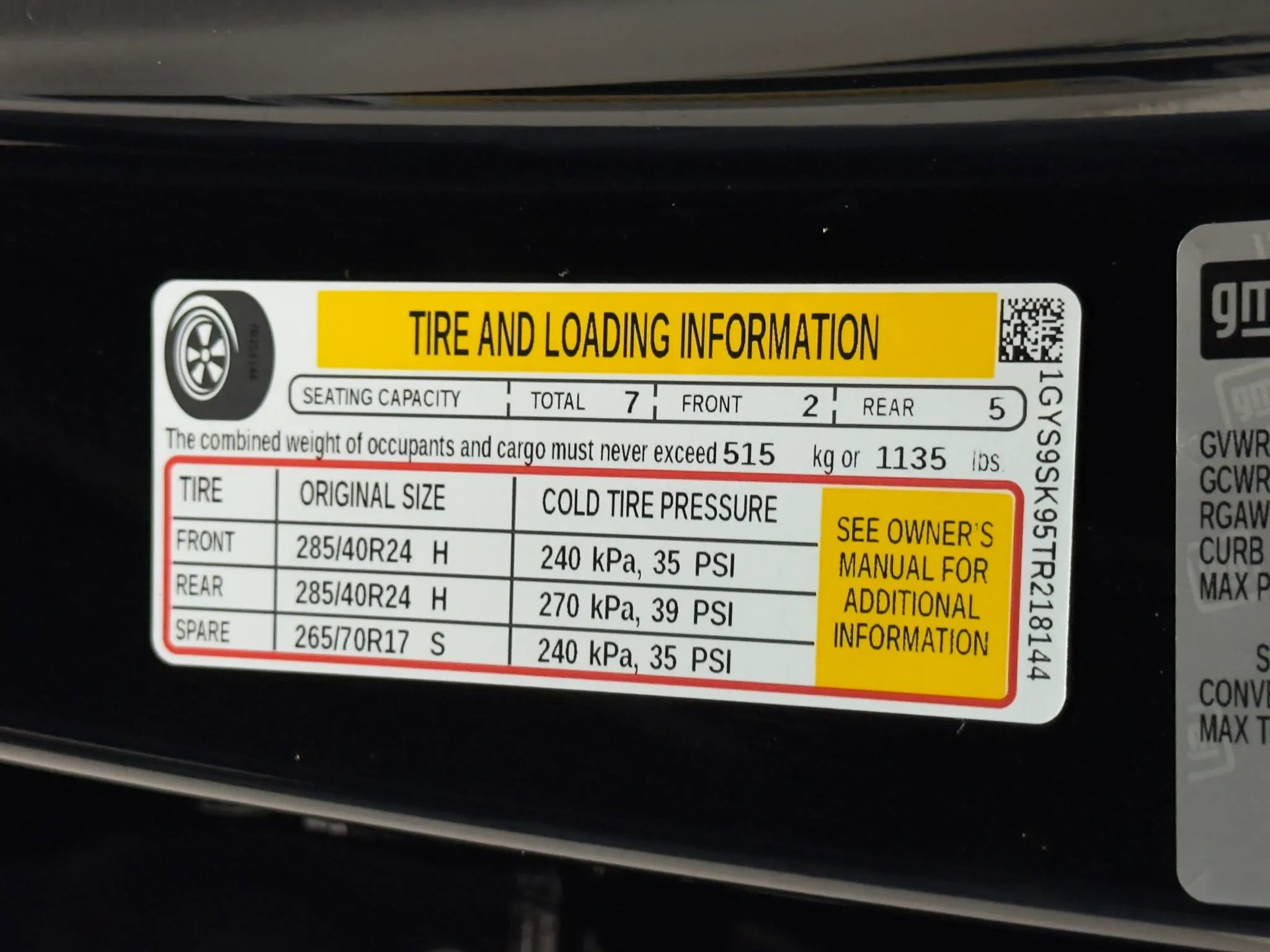 Used 2026 Cadillac Escalade ESV V w/ LPO, ONYX Package image 62