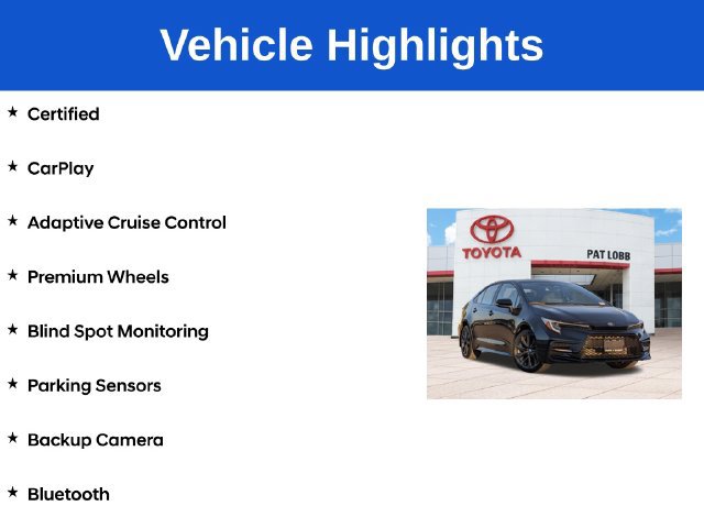 Certified 2026 Toyota Corolla SE w/ SE Package FWD image 5