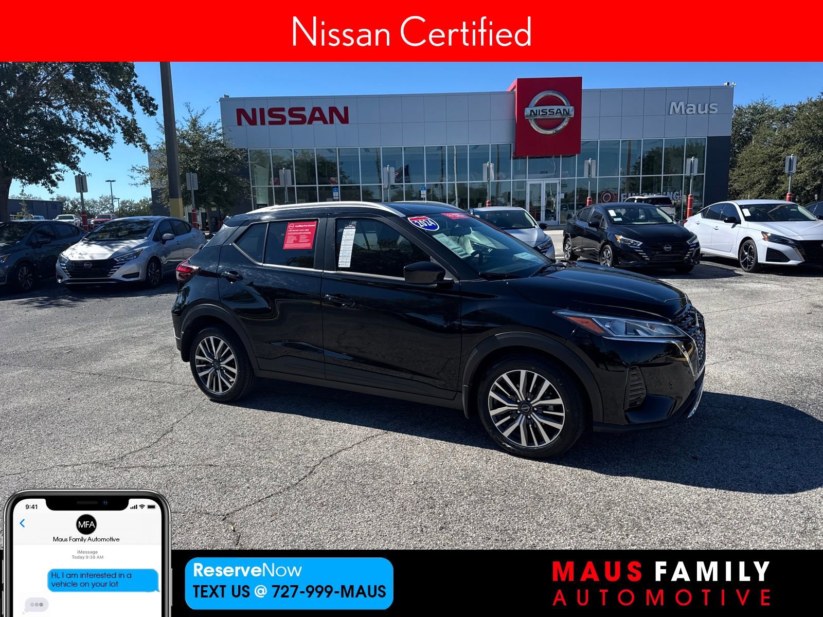 Certified 2024 Nissan Kicks SV