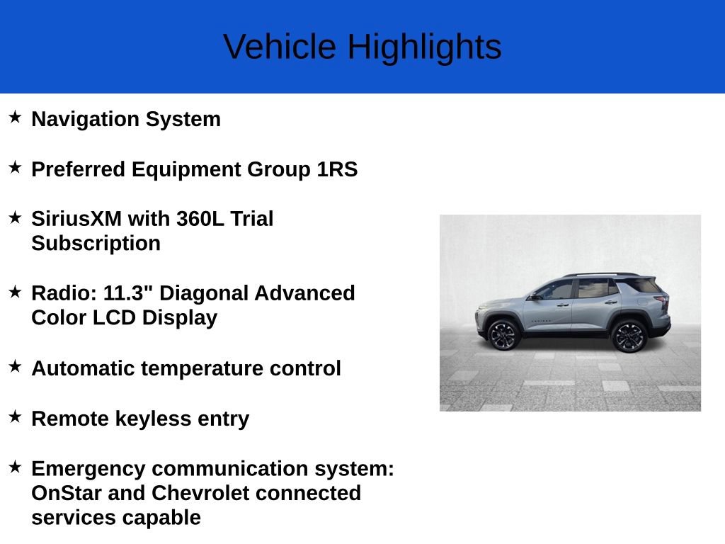New 2026 Chevrolet Equinox RS FWD image 2
