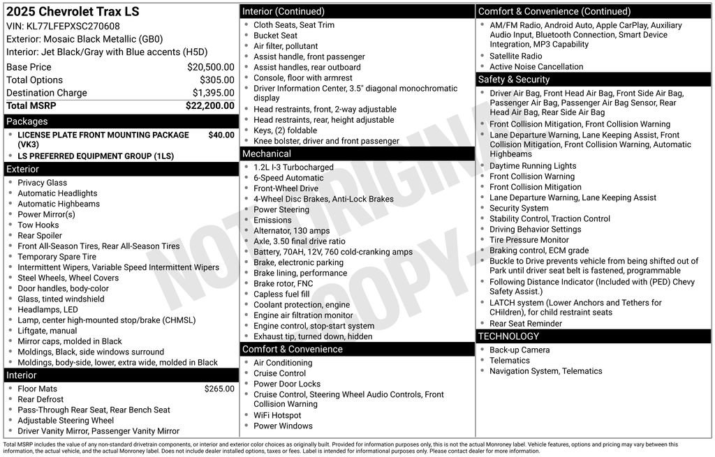 Used 2025 Chevrolet Trax LS FWD image 29