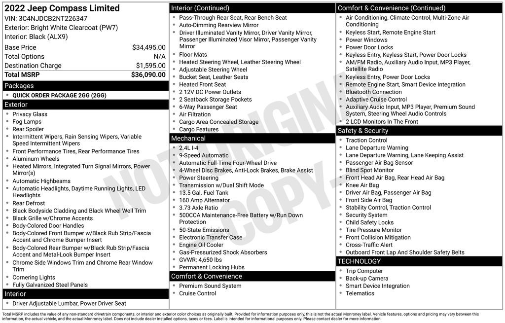 Used 2022 Jeep Compass Limited image 10