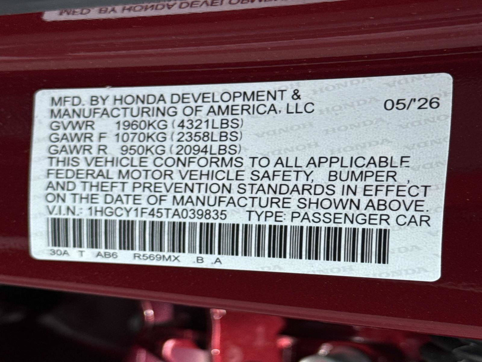 New 2026 Honda Accord SE image 25