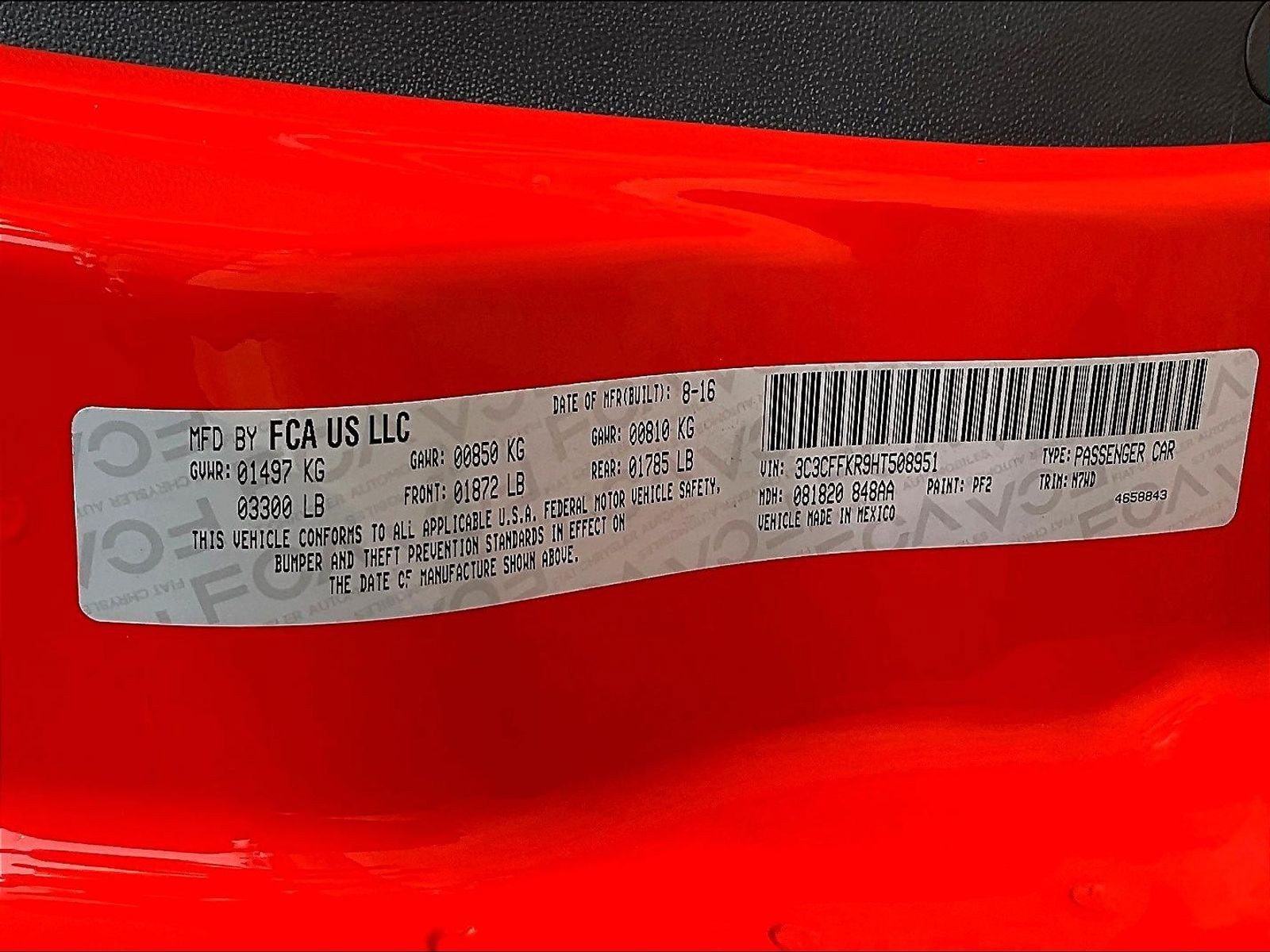 Used 2017 FIAT 500 Pop FWD image 16
