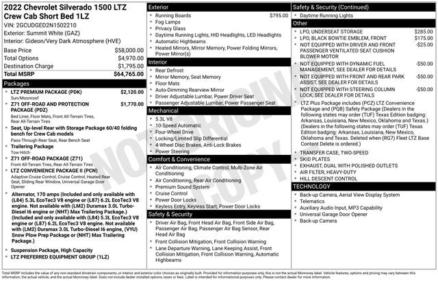Certified 2022 Chevrolet Silverado 1500 LTZ w/ LTZ Premium Package AWD/4WD image 40
