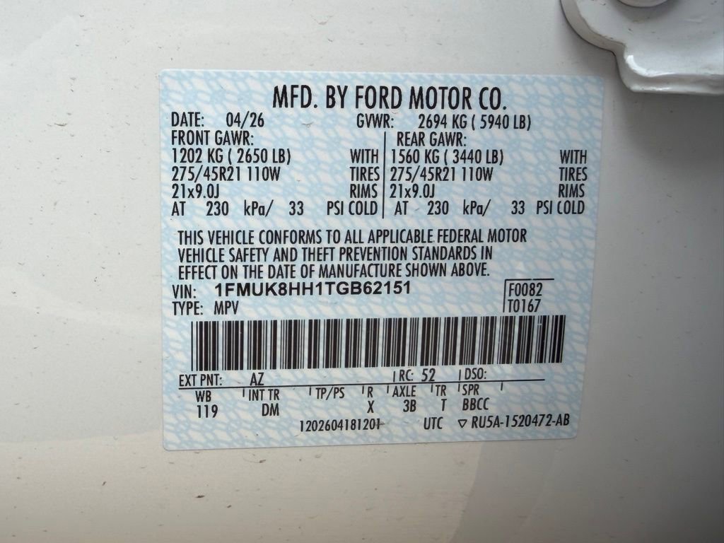 New 2026 Ford Explorer Platinum AWD/4WD image 27