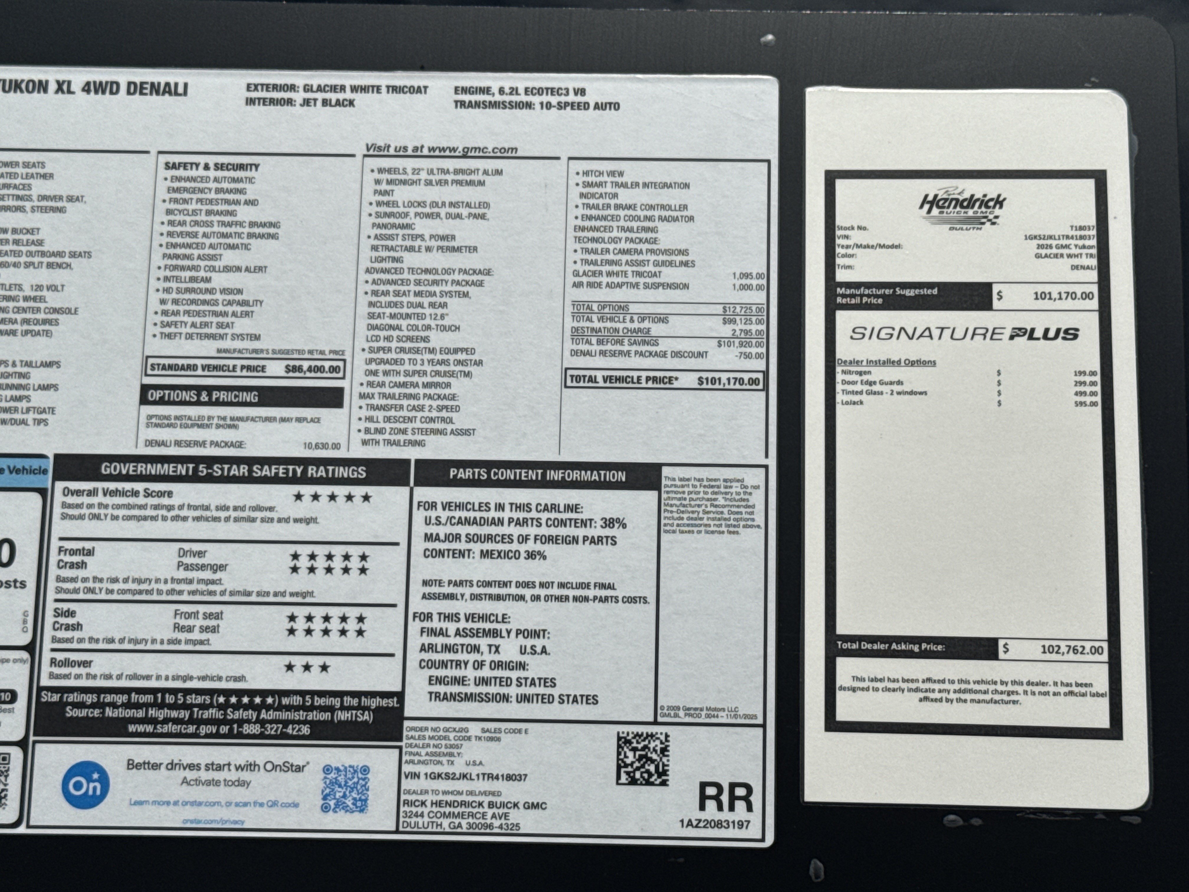 New 2026 GMC Yukon XL Denali w/ Denali Reserve Package AWD/4WD image 44