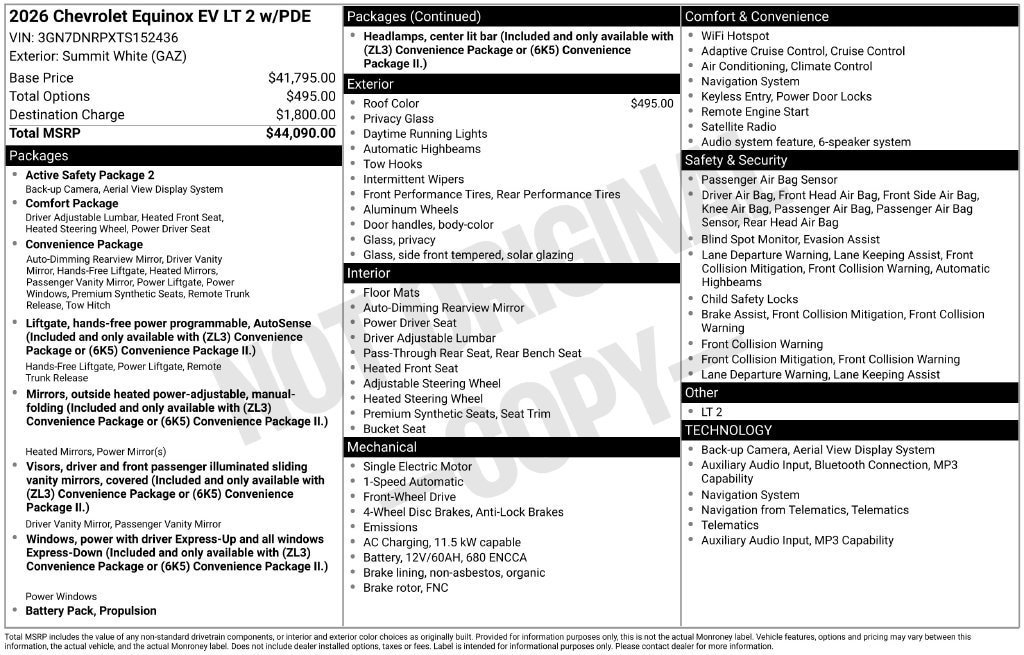 New 2026 Chevrolet Equinox EV LT FWD image 10
