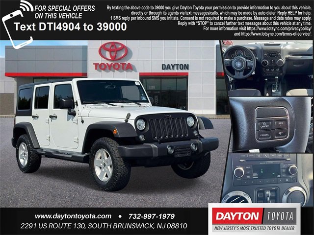 Used 2017 Jeep Wrangler Unlimited Sport w/ Quick Order Package 24S