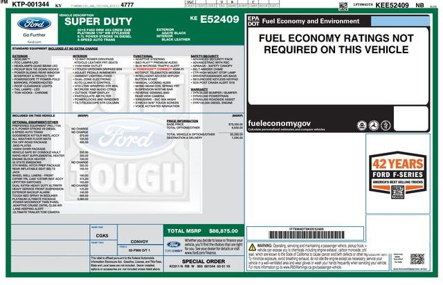 Used 2019 Ford F450 Platinum w/ Platinum Ultimate Package image 56