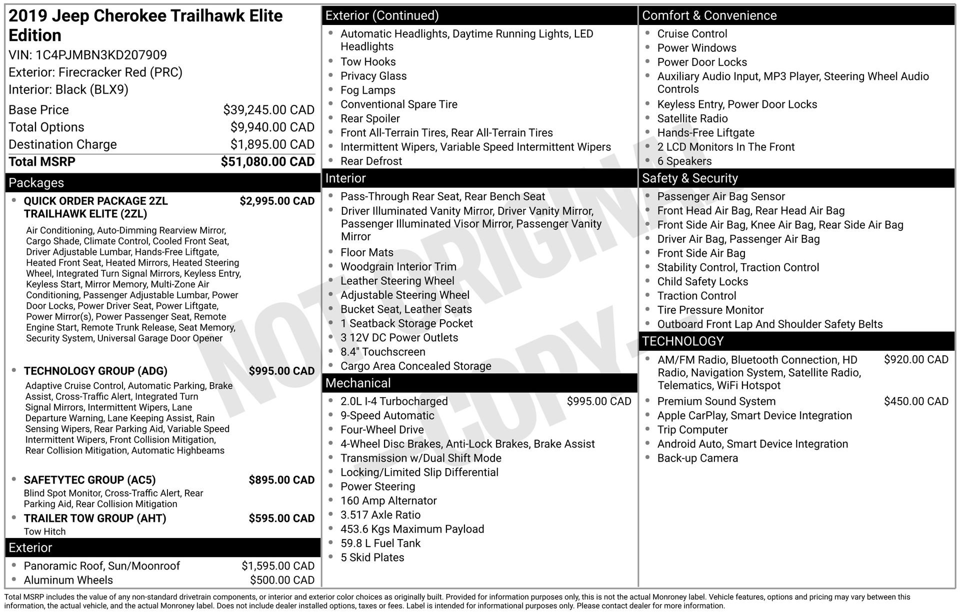 Used 2019 Jeep Cherokee Trailhawk image 3