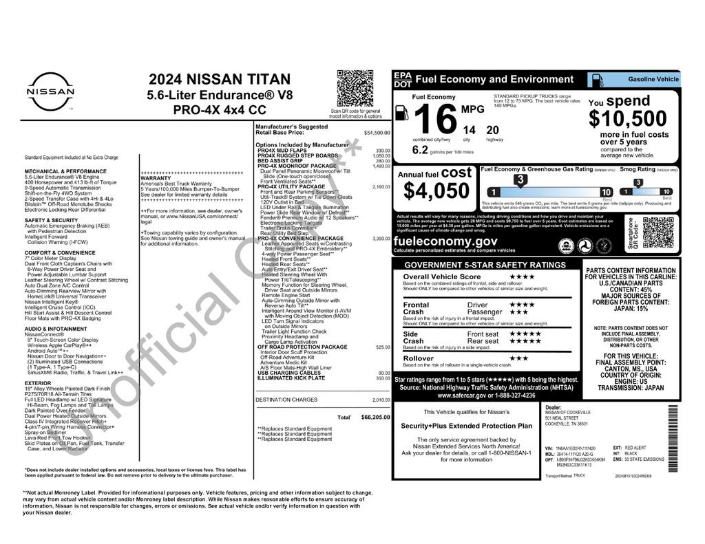 Used 2024 Nissan Titan PRO-4X w/ Pro-4x Convenience Package image 5