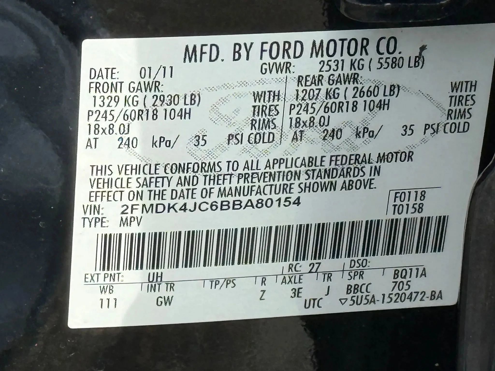 Used 2011 Ford Edge SEL w/ 202A Rapid Spec Order Code image 31