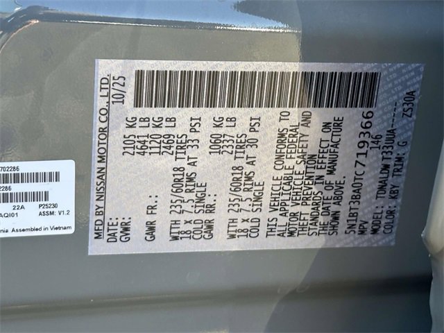 New 2026 Nissan Rogue SV image 21