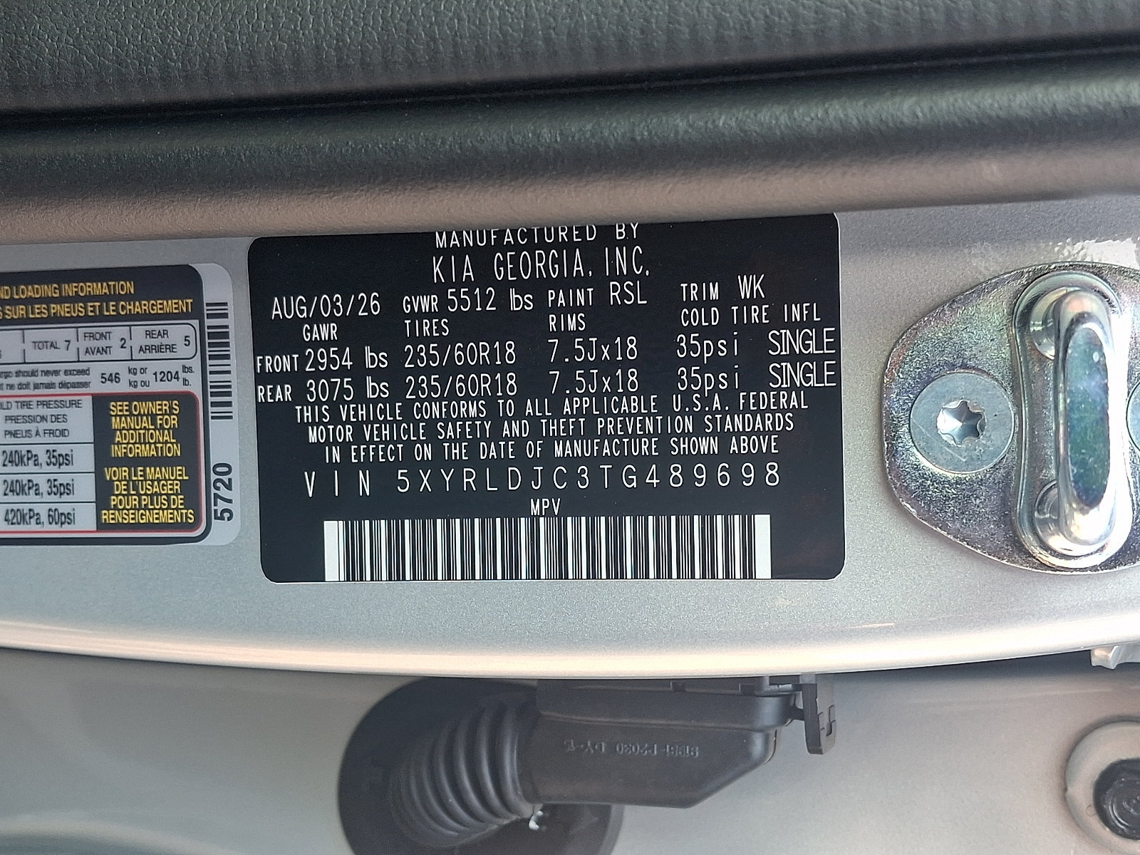 New 2026 Kia Sorento S AWD/4WD image 21