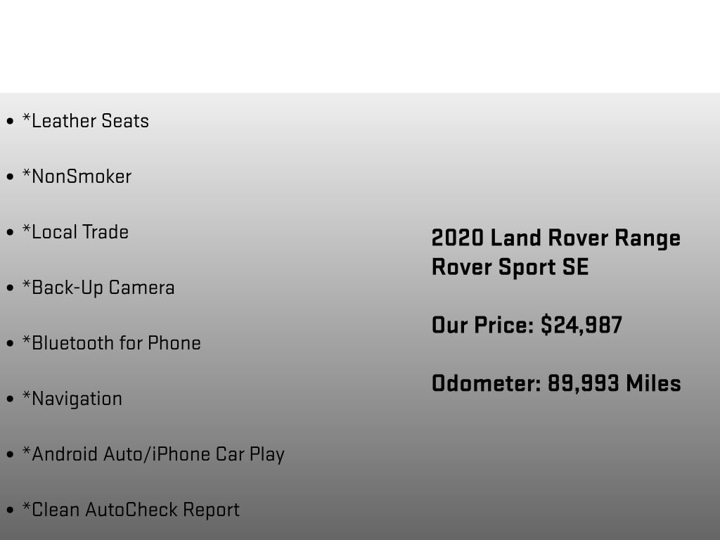 Used 2020 Land Rover Range Rover Sport SE AWD/4WD image 6
