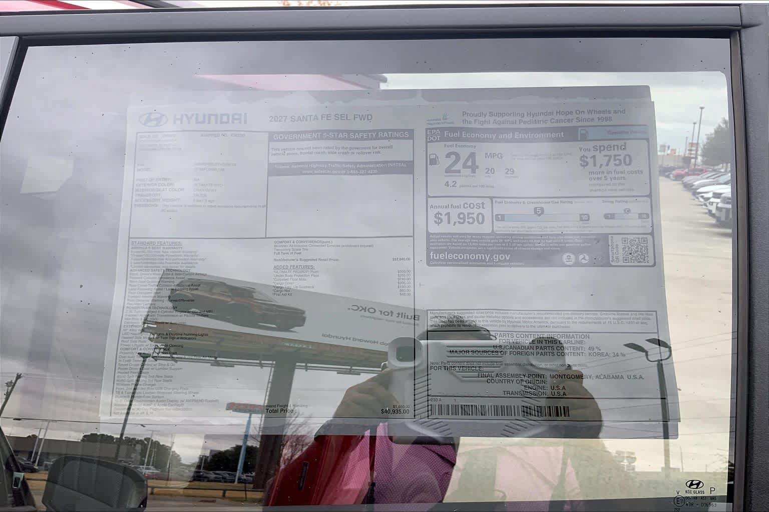New 2027 Hyundai Santa Fe SEL FWD image 18