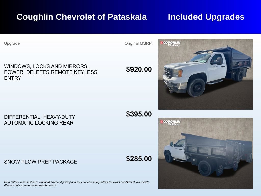 Used 2013 GMC Sierra 3500 W/T w/ Snow Plow Prep Package image 3