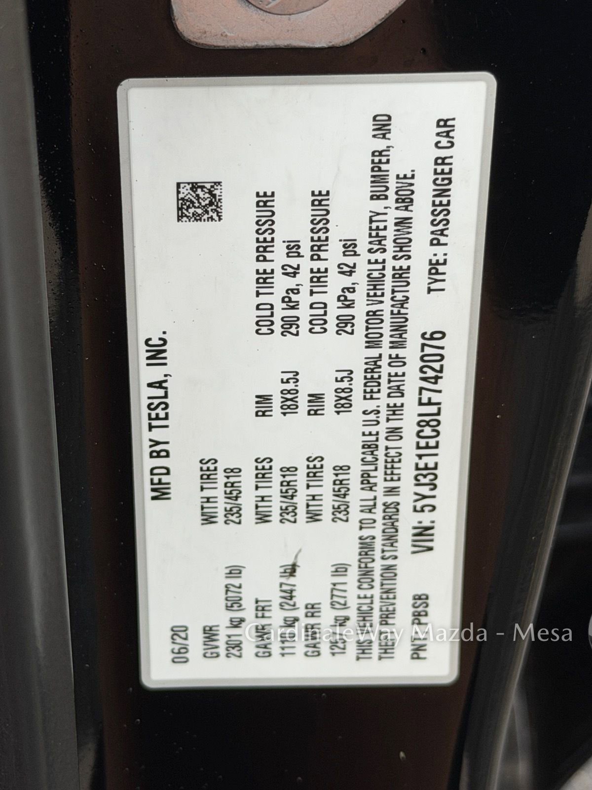 Used 2020 Tesla Model 3 Performance image 12