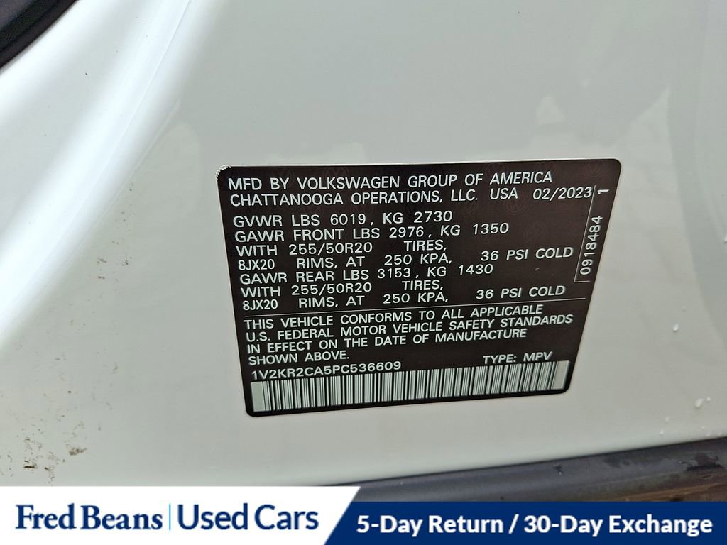 Certified 2023 Volkswagen Atlas SE w/ Panoramic Sunroof Package AWD/4WD image 28