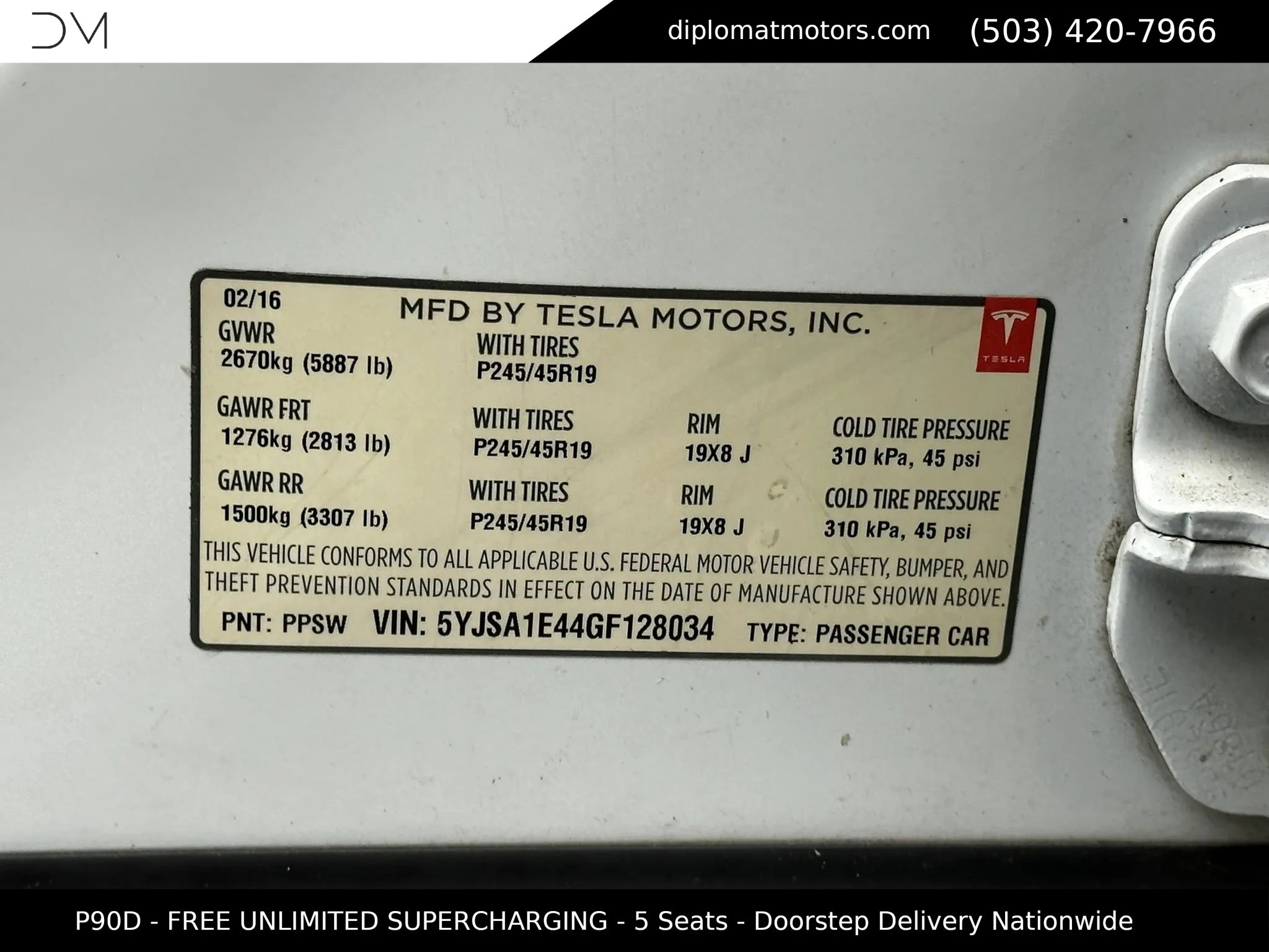 Used 2016 Tesla Model S P90D AWD/4WD image 46
