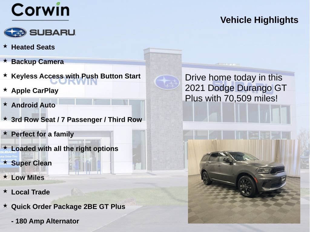 Used 2021 Dodge Durango GT AWD/4WD image 6
