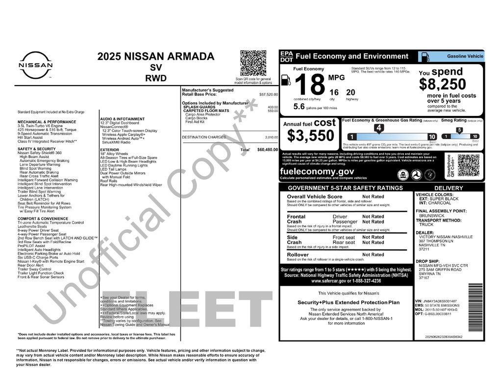 Certified 2025 Nissan Armada SV RWD image 14