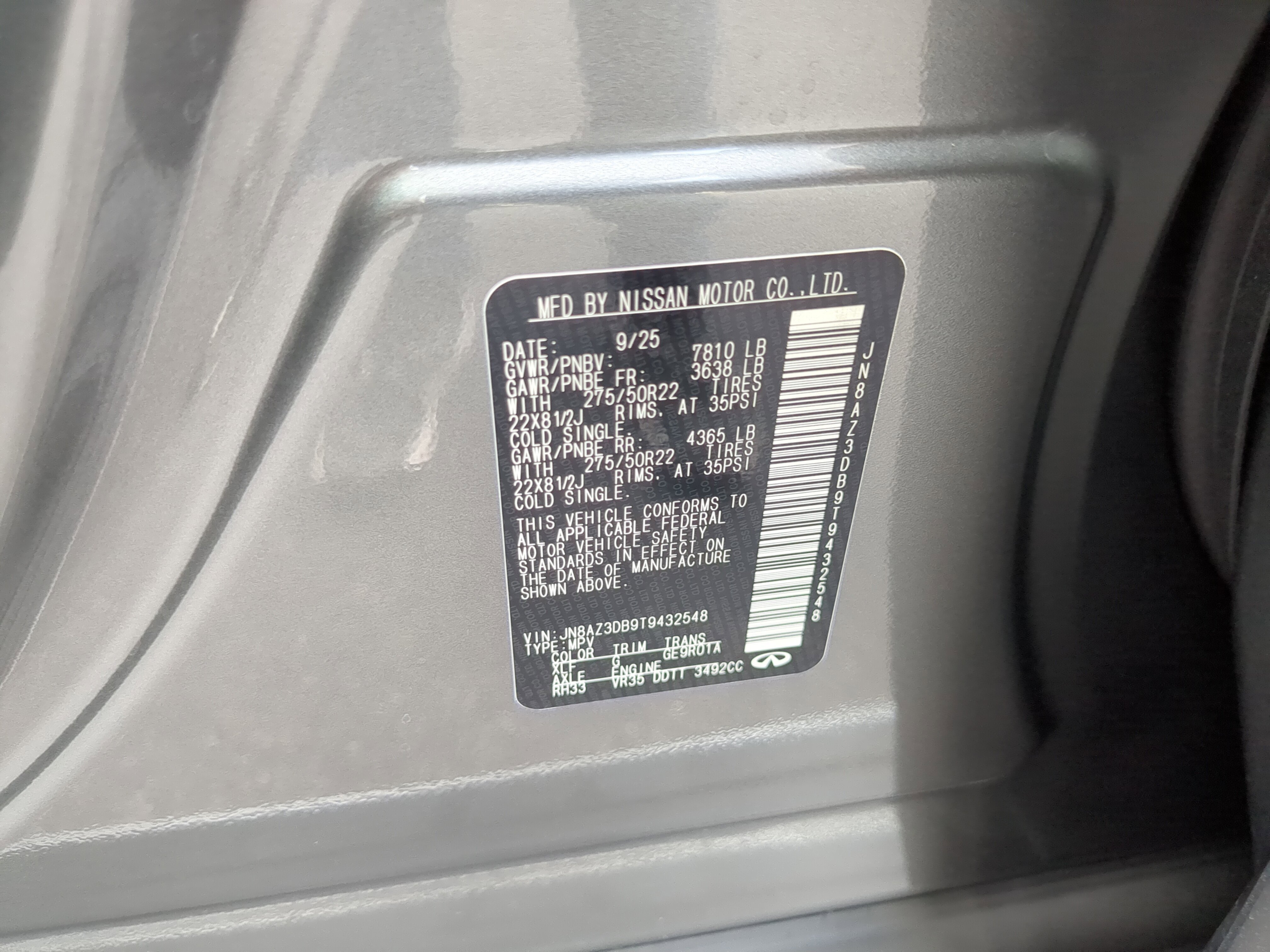 New 2026 INFINITI QX80 4WD image 38