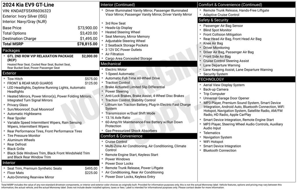 Certified 2024 Kia EV9 GT-Line AWD/4WD image 4