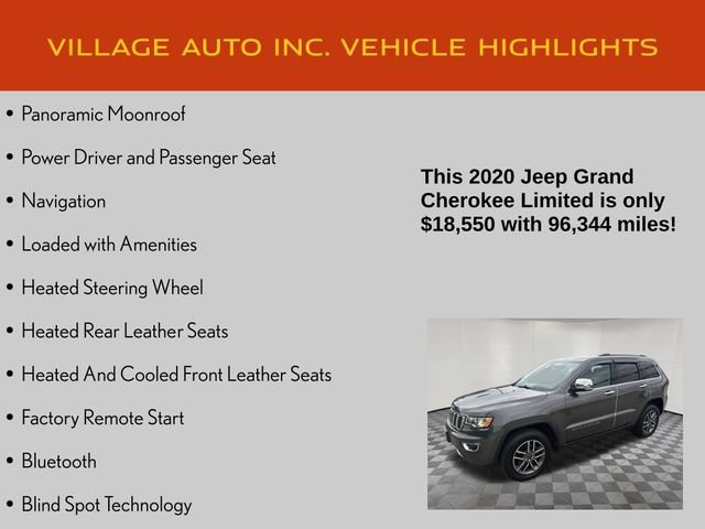 Used 2020 Jeep Grand Cherokee Limited w/ Luxury Group II AWD/4WD image 14