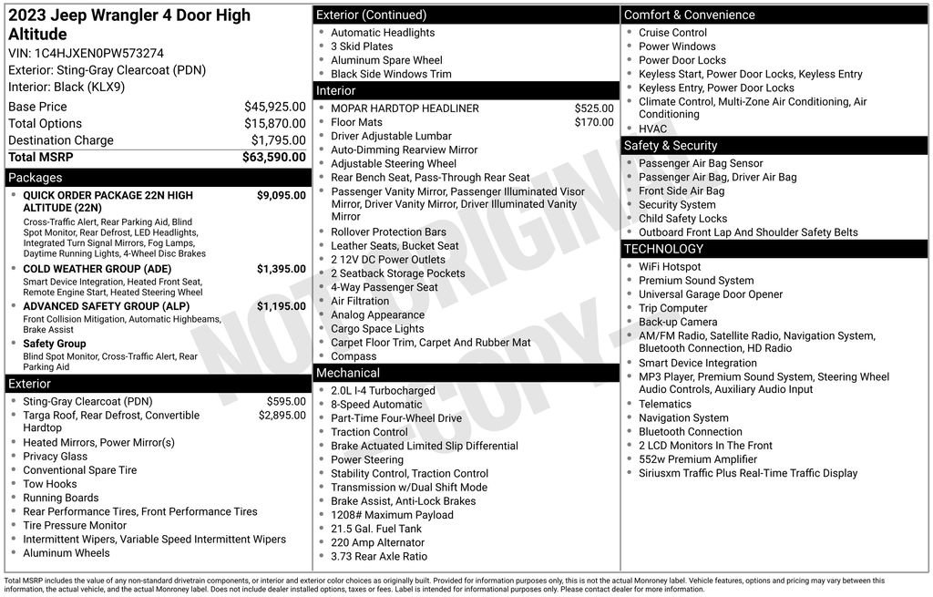 Used 2023 Jeep Wrangler Unlimited Sahara AWD/4WD image 3