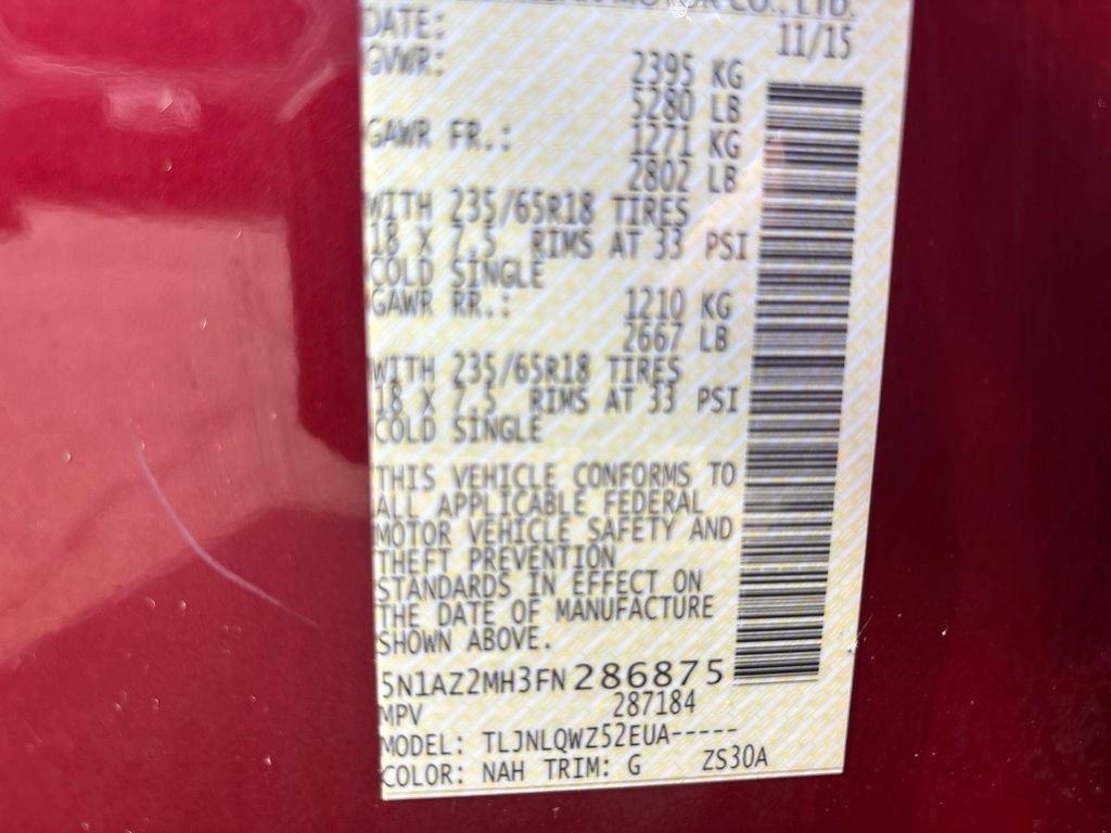 Used 2015 Nissan Murano SV AWD/4WD image 10