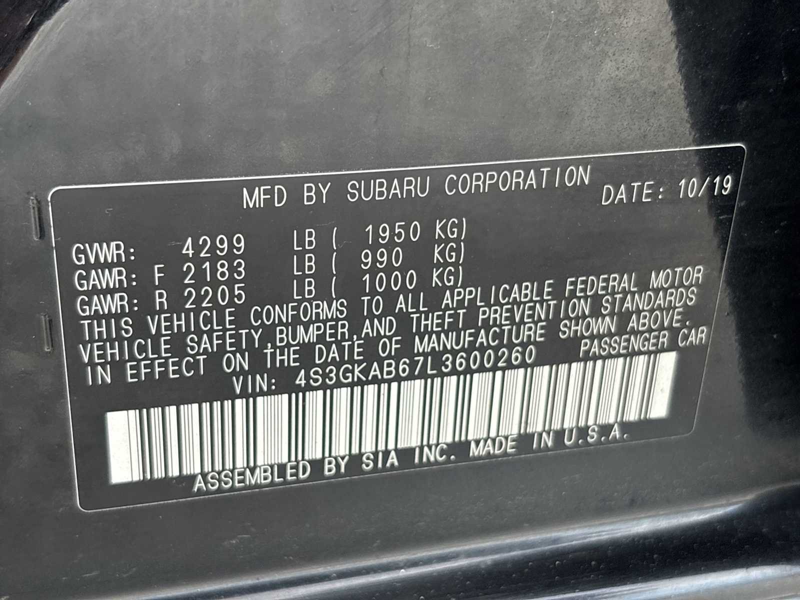 Used 2020 Subaru Impreza 2.0i AWD/4WD image 30