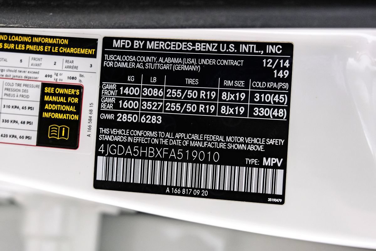 Used 2015 Mercedes-Benz ML 350 4MATIC w/ Premium 1 Package image 67