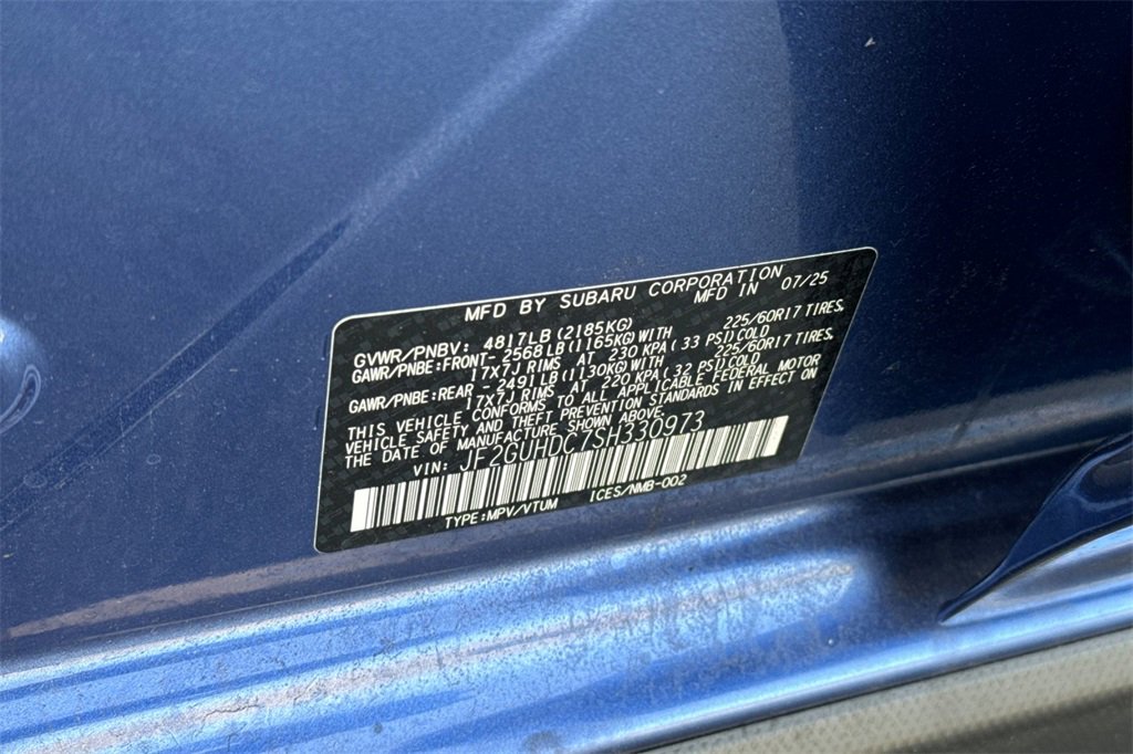 New 2025 Subaru Crosstrek 2.5i Premium image 33