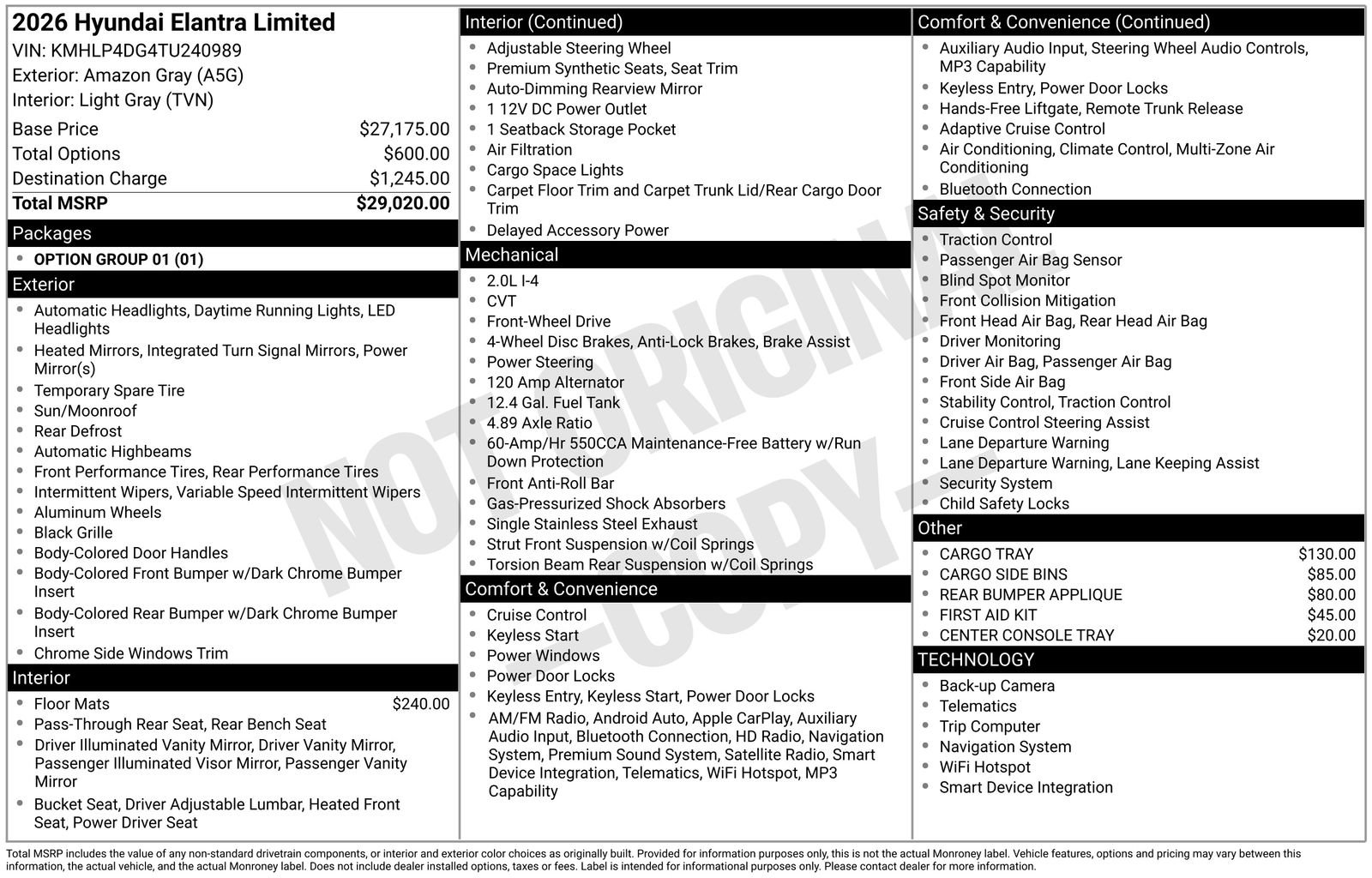 New 2026 Hyundai Elantra Limited FWD image 29