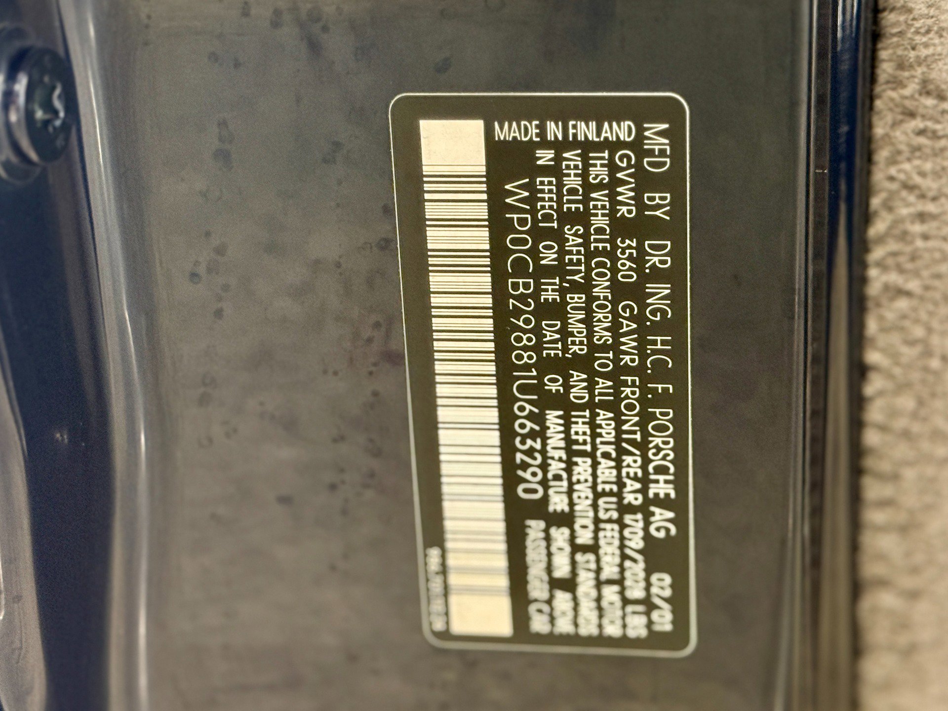 Used 2001 Porsche Boxster S image 43