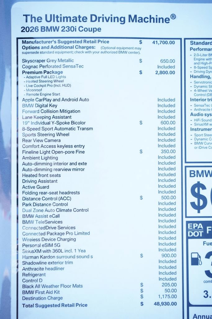 New 2026 BMW 230i Coupe w/ Premium Package image 8